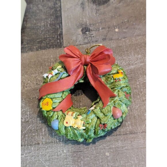 Hallmark wreath of memories 1987 ornament Xmas decor - Picture 4 of 4